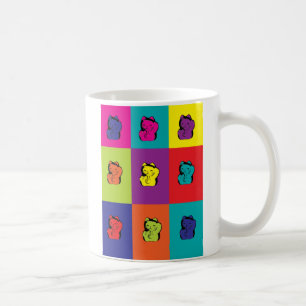 Maneki Neko Kattunge Pop Art mugg