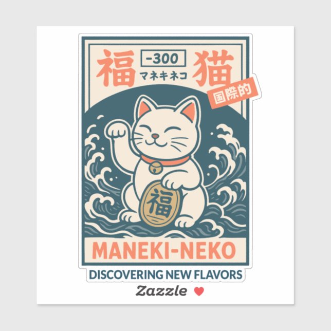 Maneki-Neko Klistermärken (Ark)