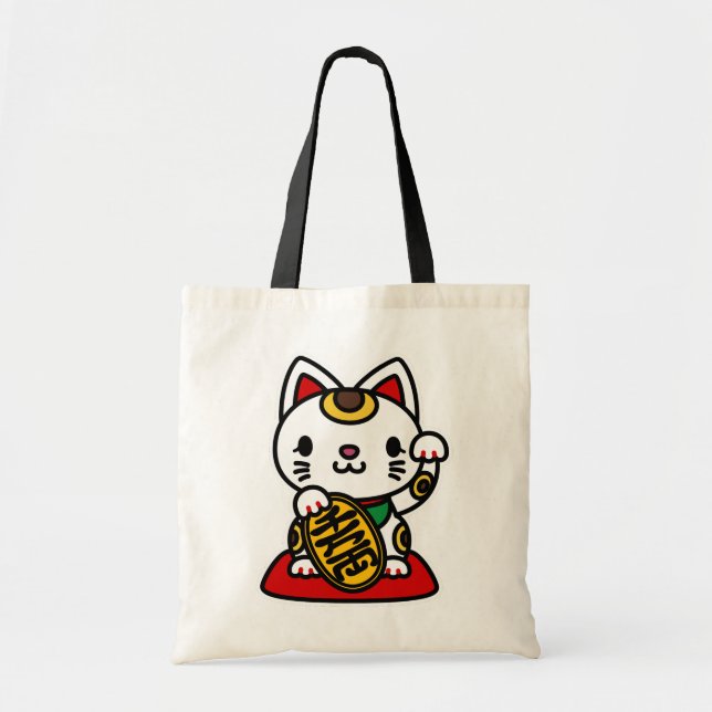 Maneki Neko (Lucky Cat) Tygkasse (Framsidan)