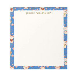 Maneki Neko Lucky Cats Personalized Name Anteckningsblock