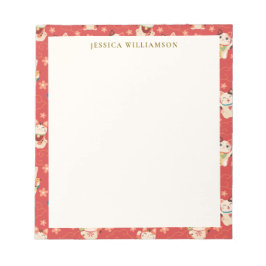 Maneki Neko Lucky Cats Personalized Name Anteckningsblock