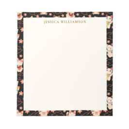 Maneki Neko Lucky Cats Personalized Name Anteckningsblock