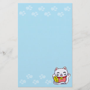 Maneki Neko Lucky katt Brevpapper