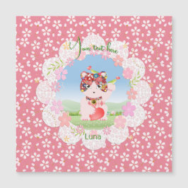 Maneki Neko Lucky Luna Magnetic Card Magnetisk Inbjudningskort
