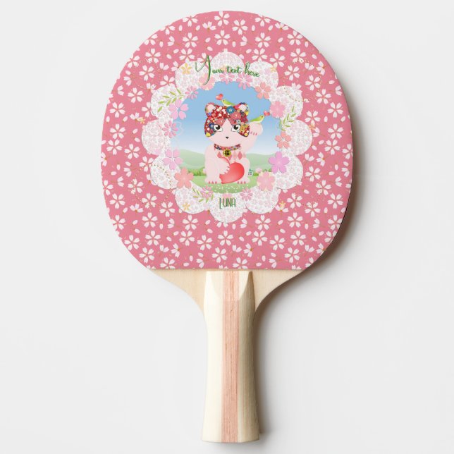 Maneki Neko Lucky Luna Pingisracket (Framsidan)
