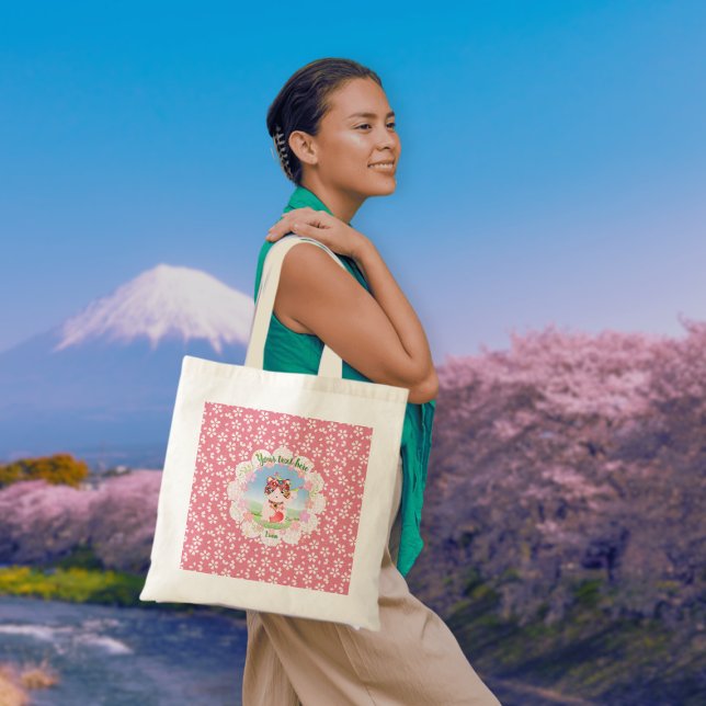 Maneki Neko Lucky Luna Tygkasse (Maneki Neko Lucky Luna Tote Bag)