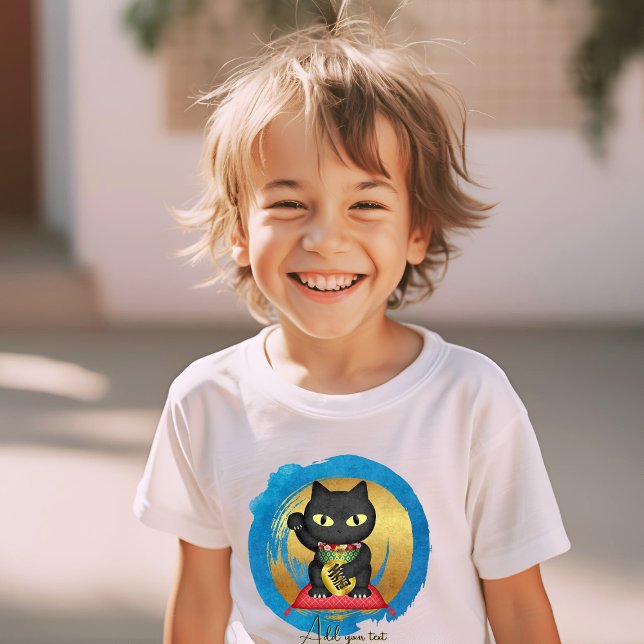Maneki Neko Lucky Poilue Kids' T Shirt (Maneki Neko Lucky Poilue Kids' T-Shirt)