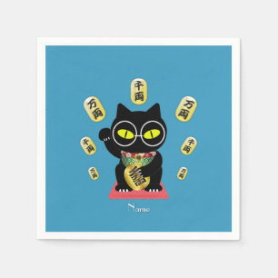 Maneki Neko Lucky Poilue Papper Pappersservett