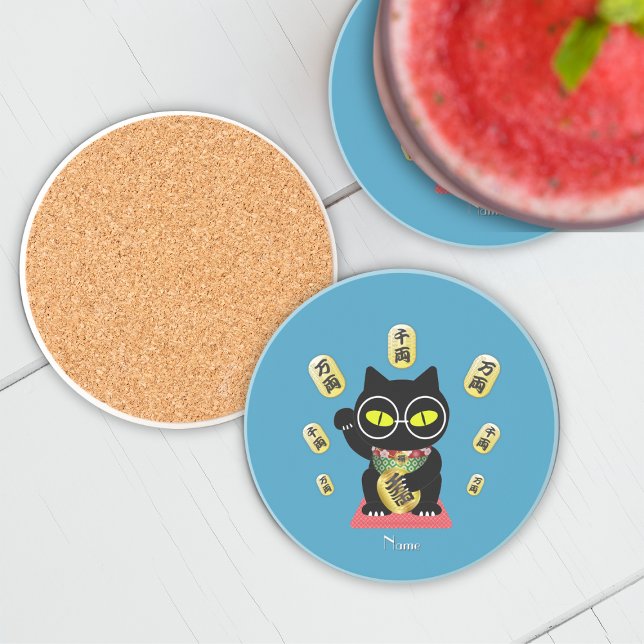 Maneki Neko Lucky Poilue Sandstone Underlägg (Maneki Neko Lucky Poilue Sandstone Coaster)