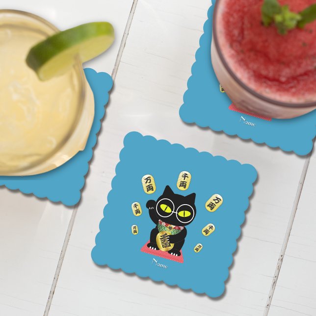 Maneki Neko Lucky Poilue Underlägg Papper (Maneki Neko Lucky Poilue Paper Coaster)