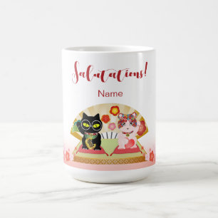 Maneki Neko Lucky Poiluna Mugg