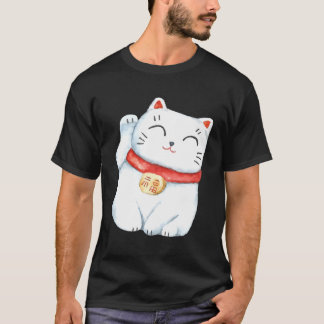 Maneki-Neko Lucky Wave Cat T Shirt