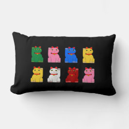 maneki neko lumbarkudde