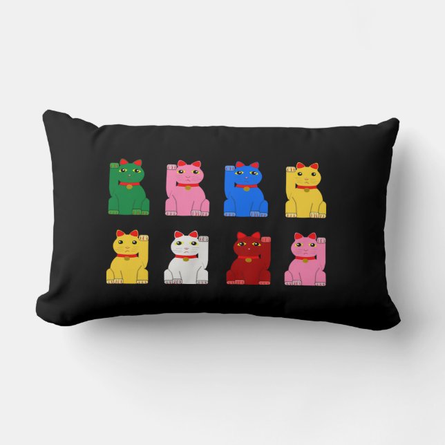 maneki neko lumbarkudde (Framsida)