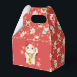 Maneki Neko Lyckliga Katter Presentaskar<br><div class="desc">Dela glädje och lycka med dessa japanska Maneki Neko-presentlådor. Med ett handritat lyckligt kattemönster är de perfekta för bröllop,  födelsedagar och festliga firanden.</div>