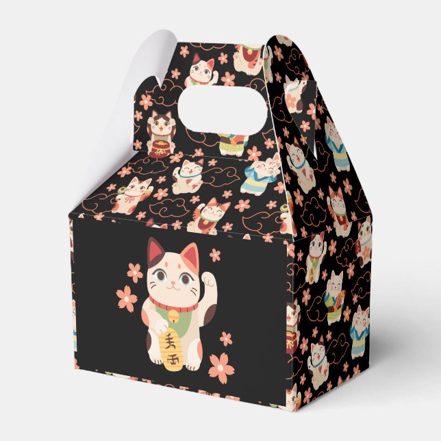 Maneki Neko Lyckliga Katter Presentaskar (Framsidan Sidan)