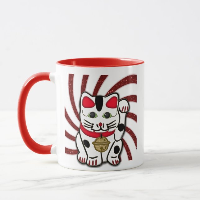 maneki neko mugg (Vänster)