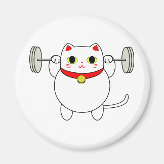 Maneki Neko Squating Cat Magnet