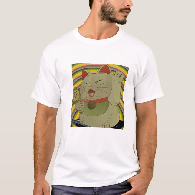 Maneki Neko T Shirt (Framsida)