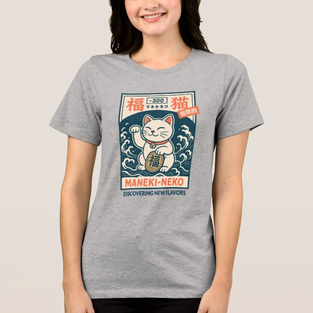 Maneki-Neko T Shirt (Framsida)