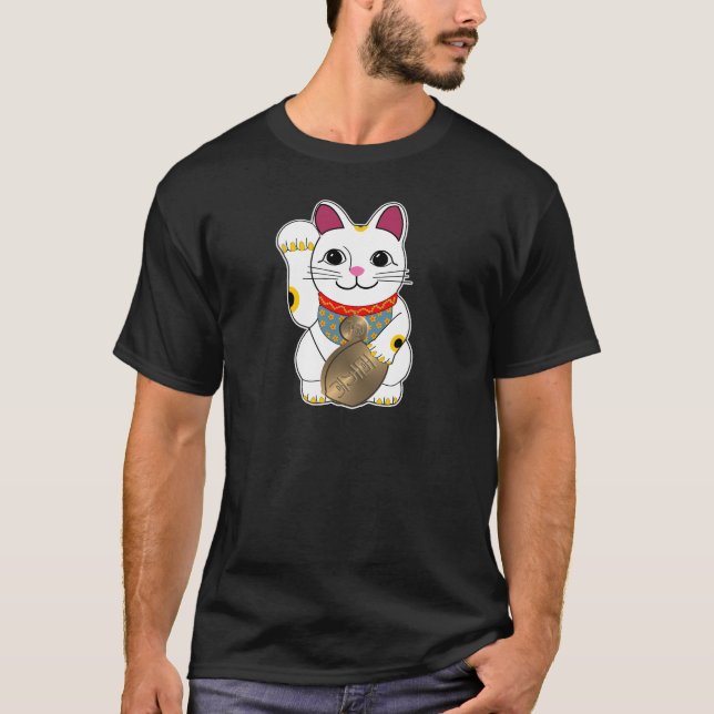 Maneki Neko T Shirt (Framsida)