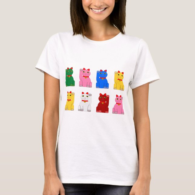 maneki neko t-shirt (Framsida)