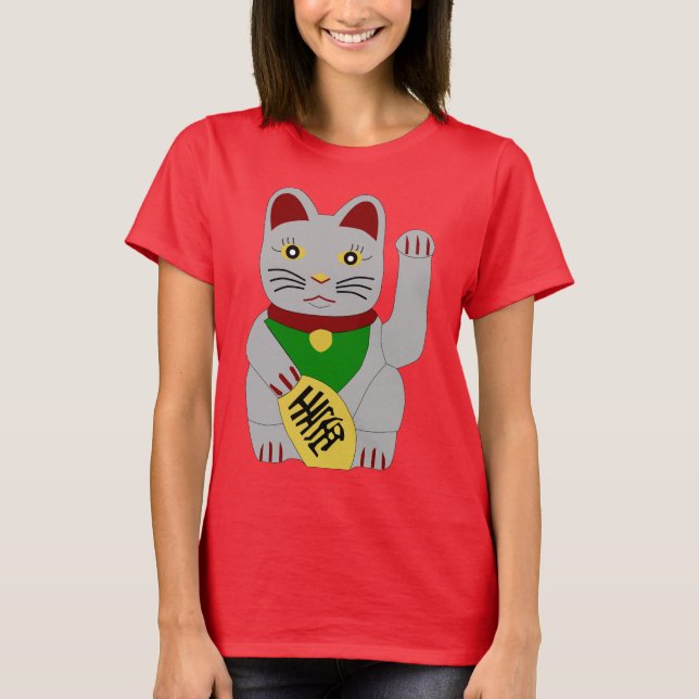 Maneki Neko Tee Shirt (Framsida)