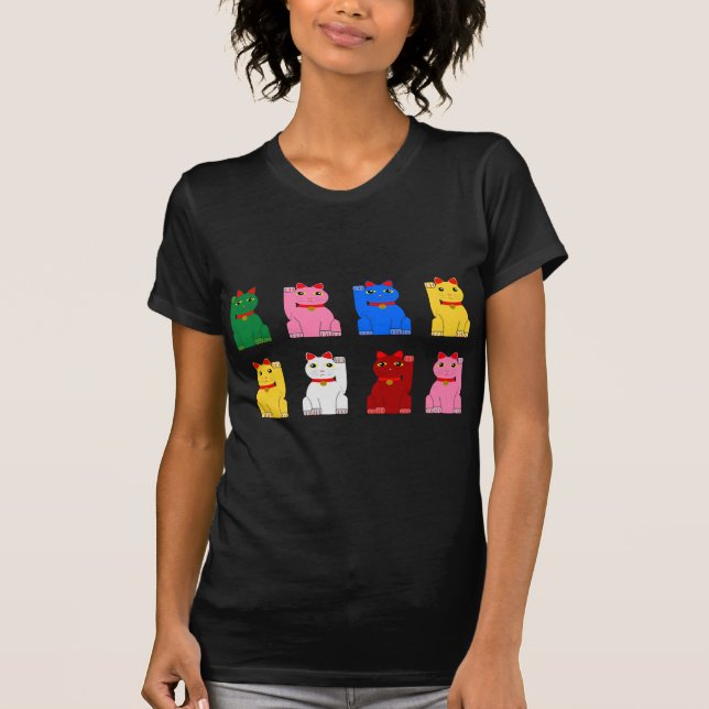 maneki neko tee shirt (Framsida)