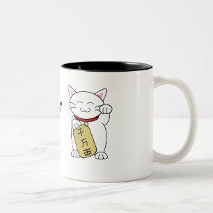 Maneki Neko Två-Tonad Mugg