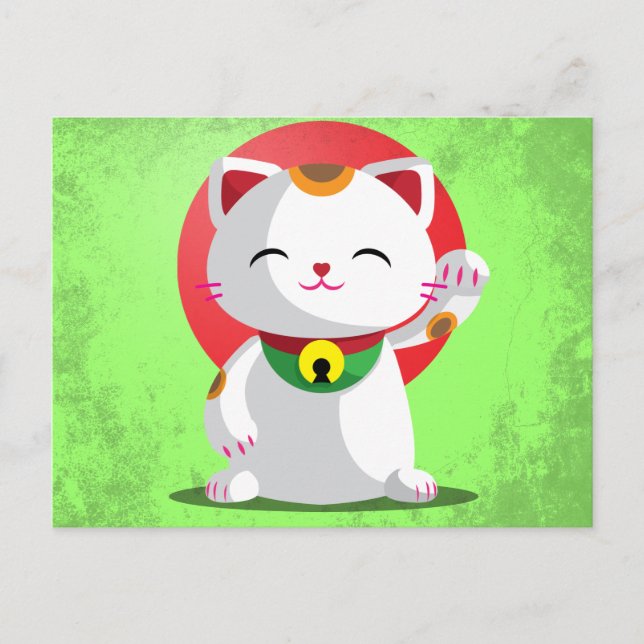 Maneki Neko Vykort (Framsida)