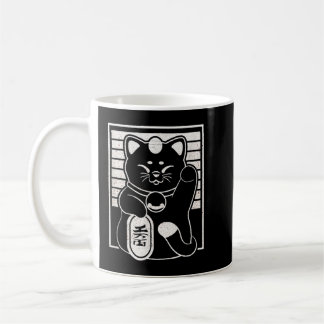 Maneki nekos lucky cats japanese style anime desig kaffemugg