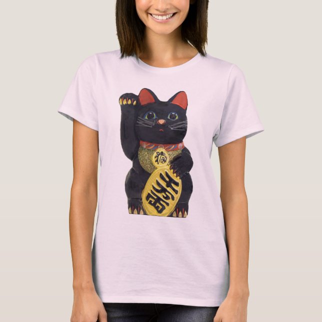 Maneki svart t-shirt (Framsida)