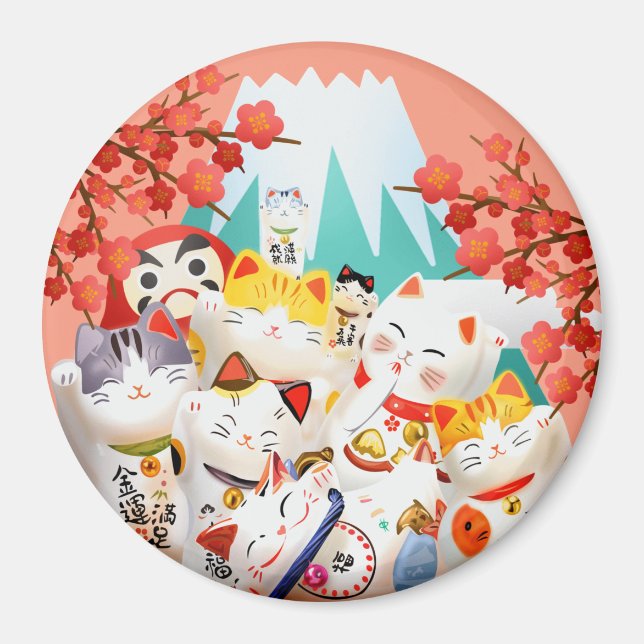 Manekineko Hanami Party Magnet (Framsidan)