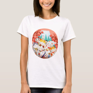 Manekineko Hanami Party T Shirt
