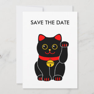 Manekineko-Lucky cat (beckoning cat) Spara Datumet