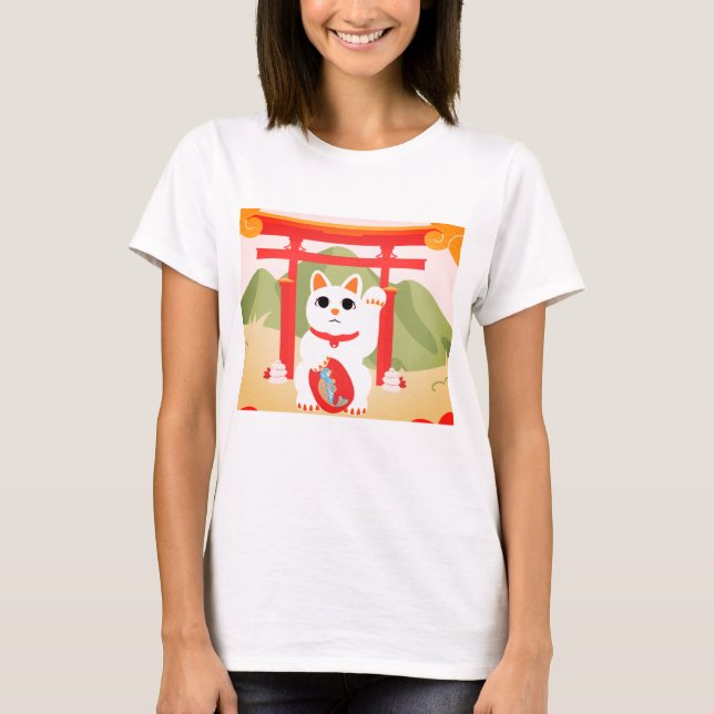 manekineko t shirt (Framsida)