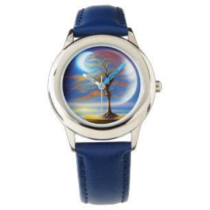 Månelandskapsbonsai armbandsur