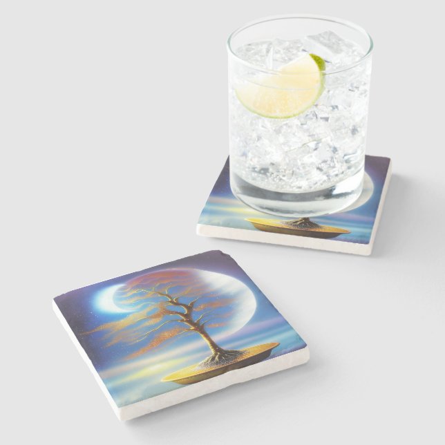 Månelandskapsbonsai  stenunderlägg (Sidan)