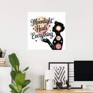 Måneljus botar allt Celestial Mystic Poster