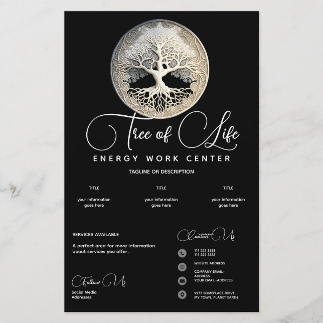 Måneljus ihågkommet | Livets Träd Flygblad (Framsidan)