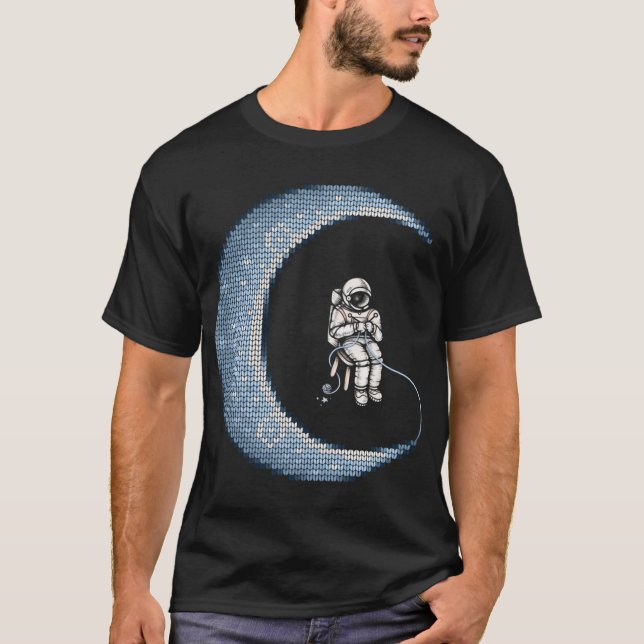 Månen är stickad t shirt (Framsida)