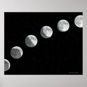 Månen arrangerar gradvis poster