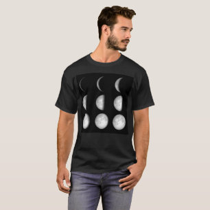 Månen arrangerar gradvis tee shirt