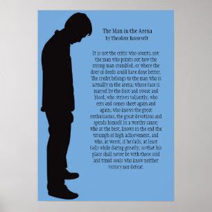 Manen i arenaen 20 x 28 poster