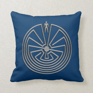 Manen i mazen - silver kudde