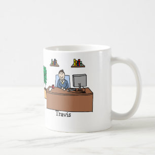 Manen i regeringsställning - skräddarsy kaffemugg