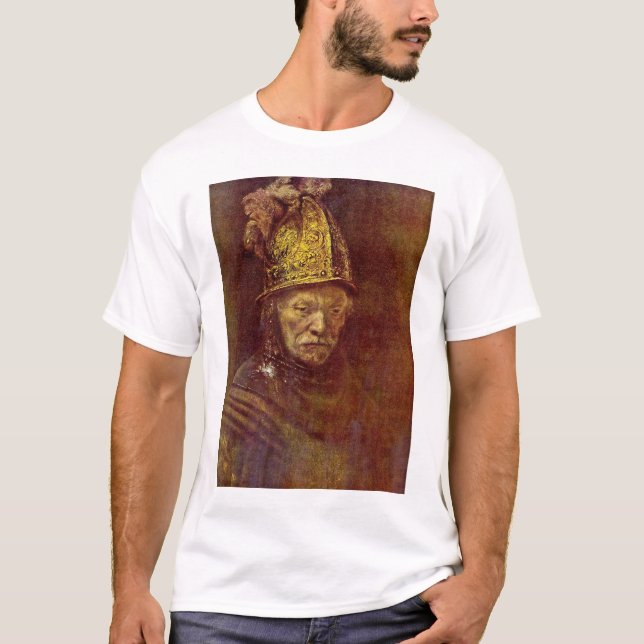 Manen med den guld- helmet.en t shirt (Framsida)