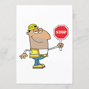 Manen med ett stopp undertecknar inbjudningar
