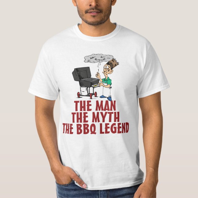 Manen, mythen, BBQ-legenden T Shirt (Framsida)