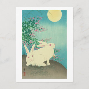 Månen och kaniner, Koson, Ukiyo-e Vykort